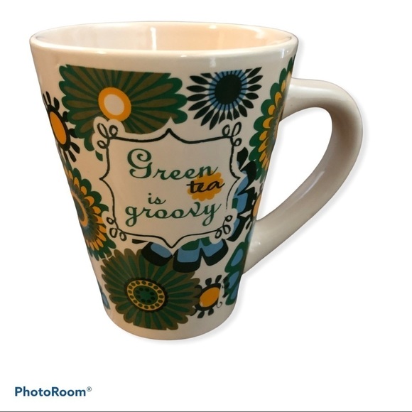 "Green Tea is Groovy" Retro Hippie Boho Look‎ Mug - Picture 10 of 10